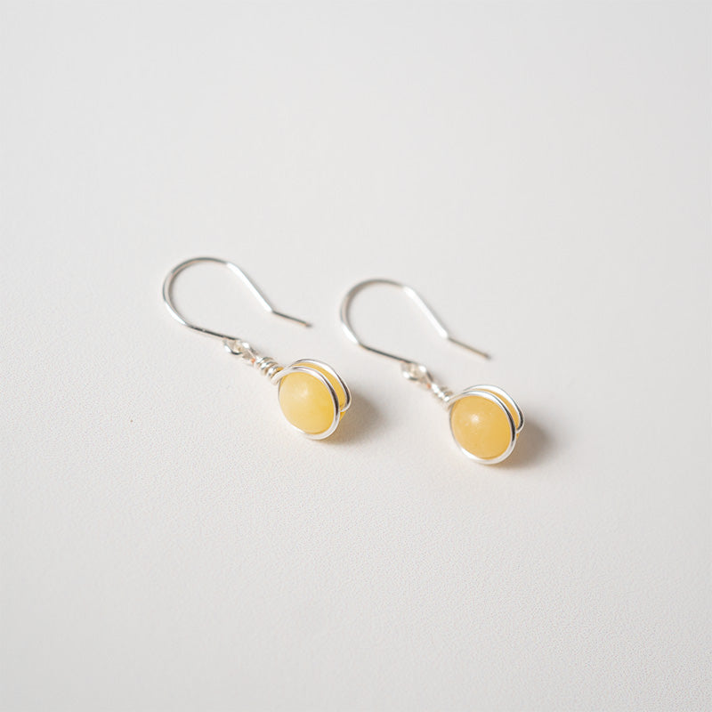 Aretes Aura Jadeita Amarilla