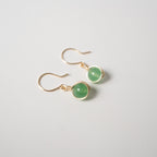Aretes Aura Cuarzo Verde