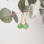 Aretes Aura Cuarzo Verde