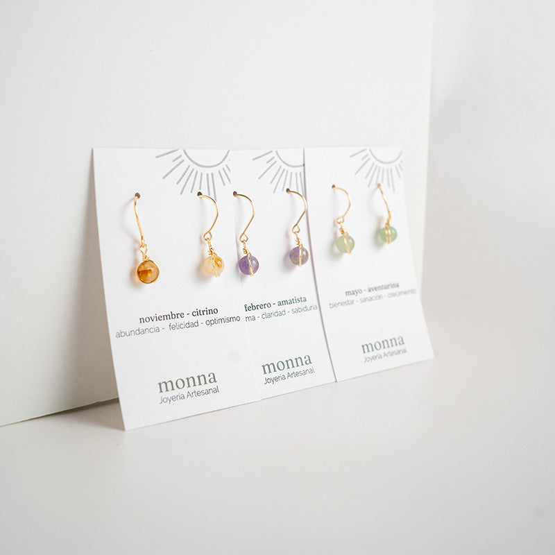 Aretes Piedra de Nacimiento