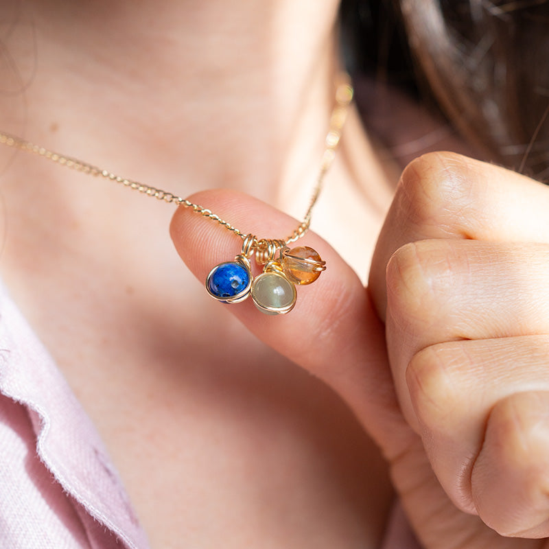 Collar Multiple Piedras del Mes