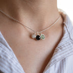 Collar multiple piedras de nacimiento hecho a mano