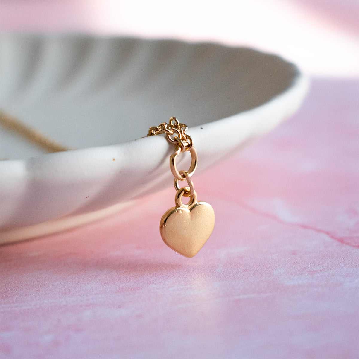 Collar Corazón en Chapa de Oro