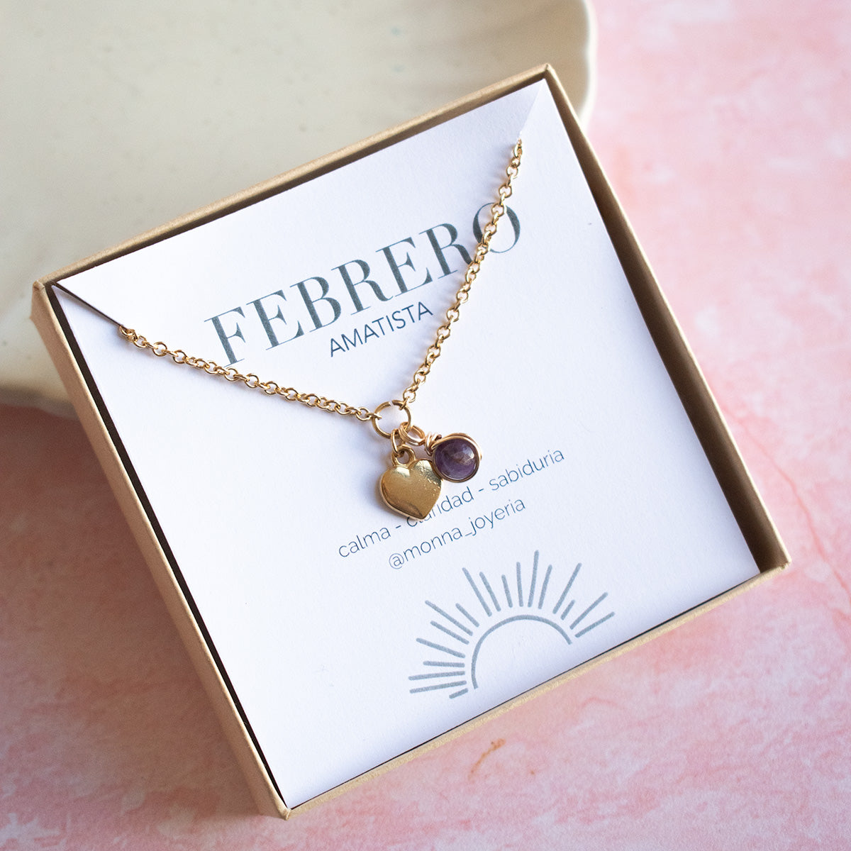 Pulsera Piedra de Nacimiento + Corazón